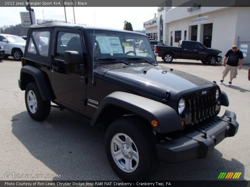 Black / Black 2013 Jeep Wrangler Sport 4x4