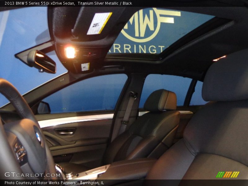 Titanium Silver Metallic / Black 2013 BMW 5 Series 550i xDrive Sedan