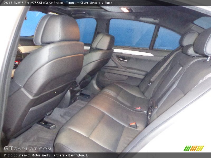 Titanium Silver Metallic / Black 2013 BMW 5 Series 550i xDrive Sedan