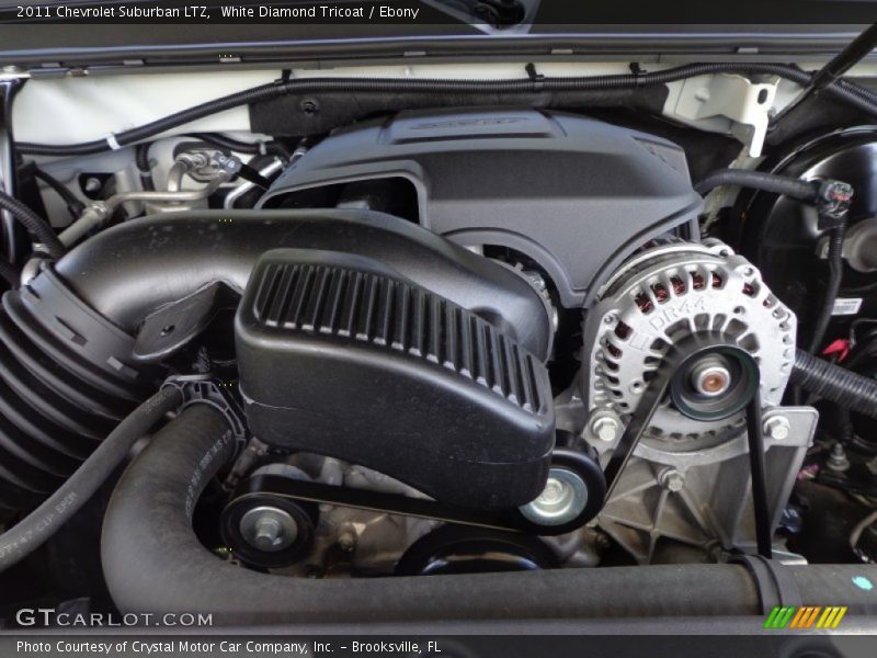 White Diamond Tricoat / Ebony 2011 Chevrolet Suburban LTZ