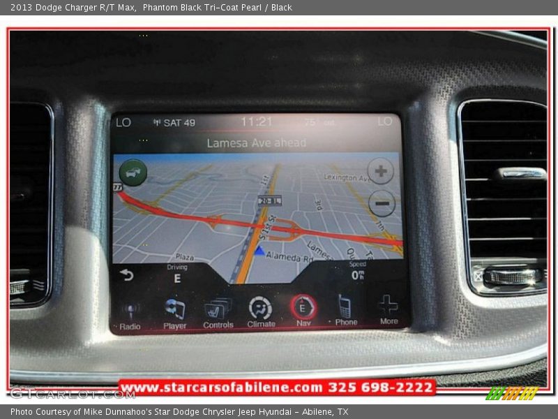 Phantom Black Tri-Coat Pearl / Black 2013 Dodge Charger R/T Max