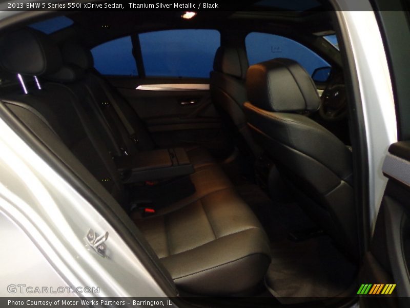 Titanium Silver Metallic / Black 2013 BMW 5 Series 550i xDrive Sedan