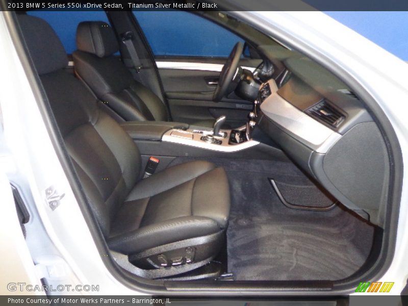 Titanium Silver Metallic / Black 2013 BMW 5 Series 550i xDrive Sedan