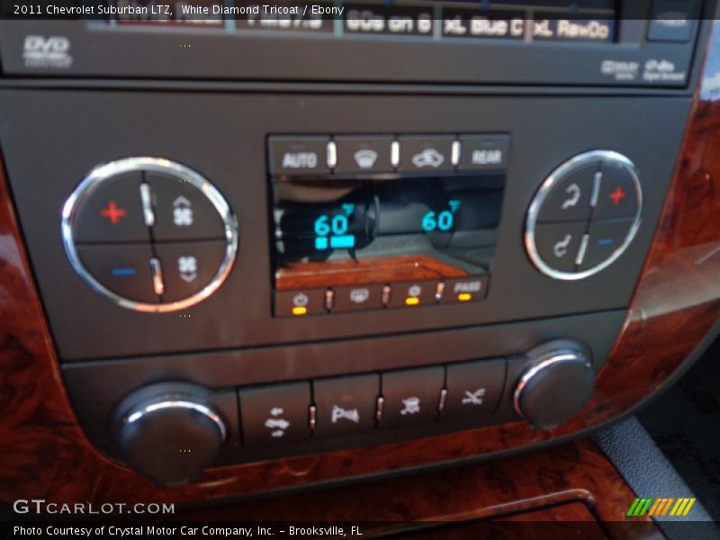 White Diamond Tricoat / Ebony 2011 Chevrolet Suburban LTZ