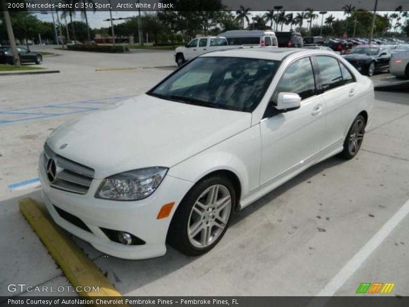 Arctic White / Black 2008 Mercedes-Benz C 350 Sport