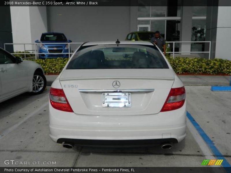 Arctic White / Black 2008 Mercedes-Benz C 350 Sport