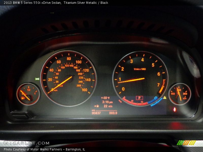  2013 5 Series 550i xDrive Sedan 550i xDrive Sedan Gauges