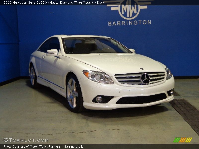 Diamond White Metallic / Black 2010 Mercedes-Benz CL 550 4Matic