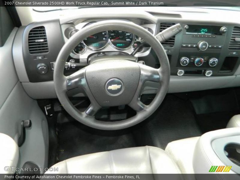Summit White / Dark Titanium 2007 Chevrolet Silverado 2500HD Work Truck Regular Cab