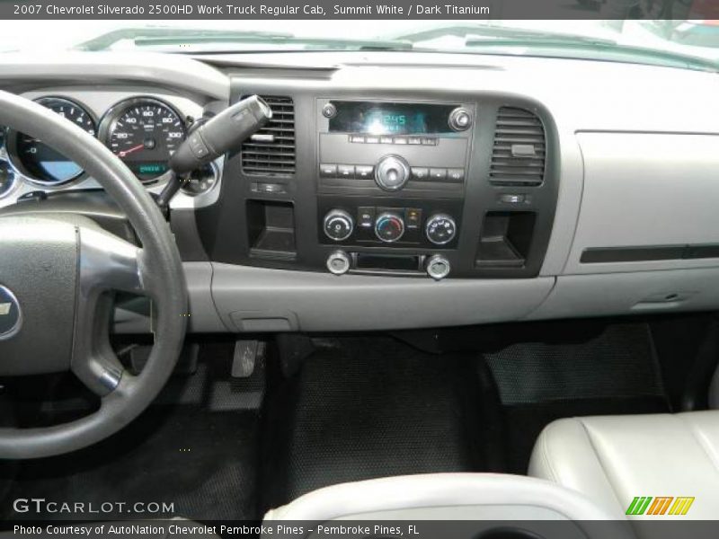 Summit White / Dark Titanium 2007 Chevrolet Silverado 2500HD Work Truck Regular Cab