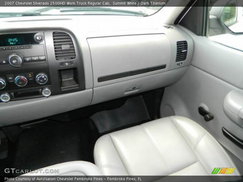 Summit White / Dark Titanium 2007 Chevrolet Silverado 2500HD Work Truck Regular Cab