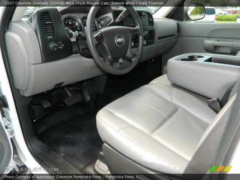  2007 Silverado 2500HD Work Truck Regular Cab Dark Titanium Interior