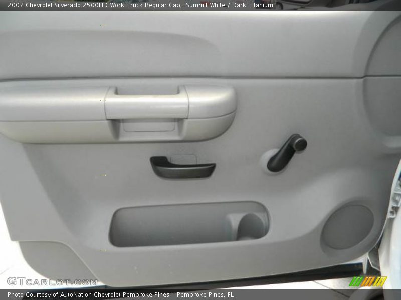 Summit White / Dark Titanium 2007 Chevrolet Silverado 2500HD Work Truck Regular Cab