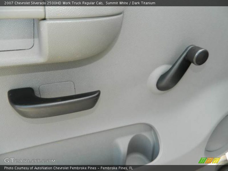 Summit White / Dark Titanium 2007 Chevrolet Silverado 2500HD Work Truck Regular Cab