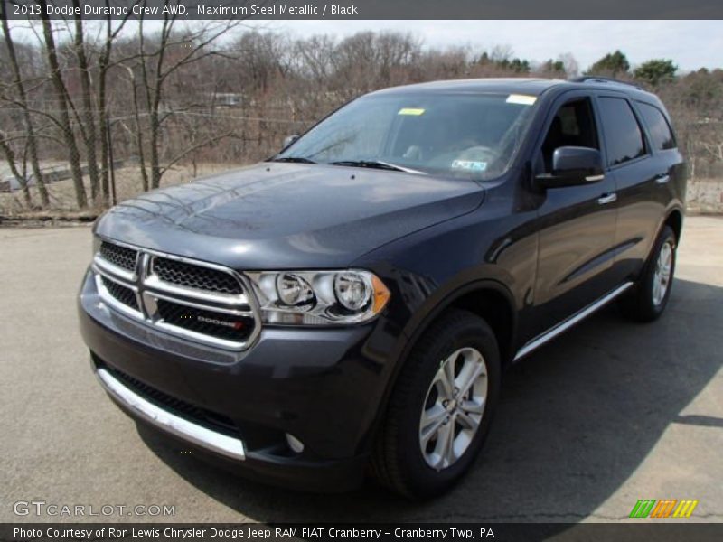 Maximum Steel Metallic / Black 2013 Dodge Durango Crew AWD