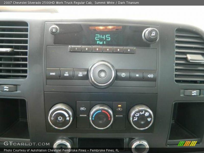 Summit White / Dark Titanium 2007 Chevrolet Silverado 2500HD Work Truck Regular Cab