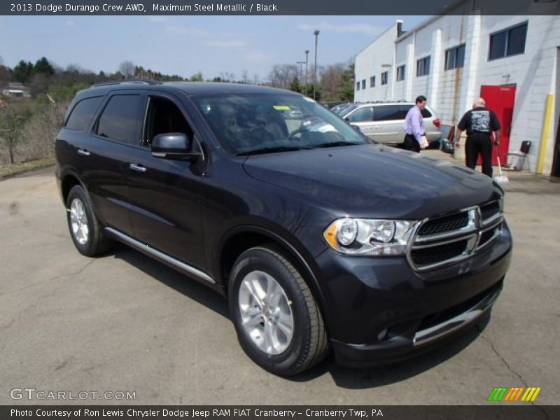 Maximum Steel Metallic / Black 2013 Dodge Durango Crew AWD