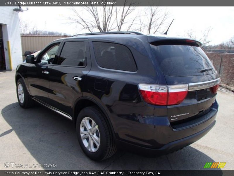 Maximum Steel Metallic / Black 2013 Dodge Durango Crew AWD