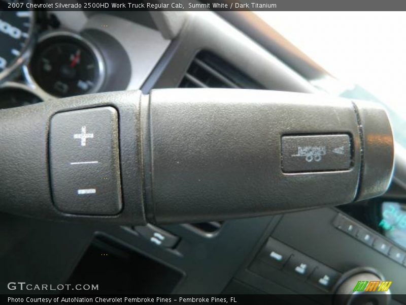 Controls of 2007 Silverado 2500HD Work Truck Regular Cab