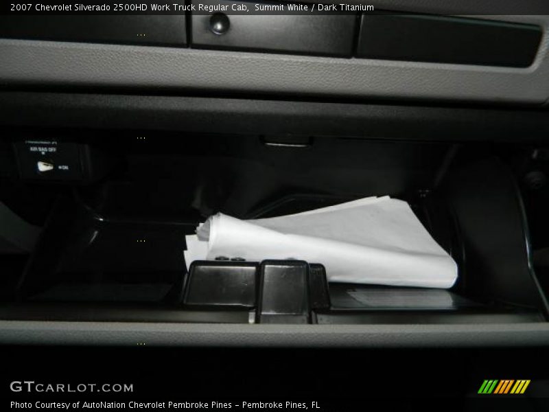 Summit White / Dark Titanium 2007 Chevrolet Silverado 2500HD Work Truck Regular Cab
