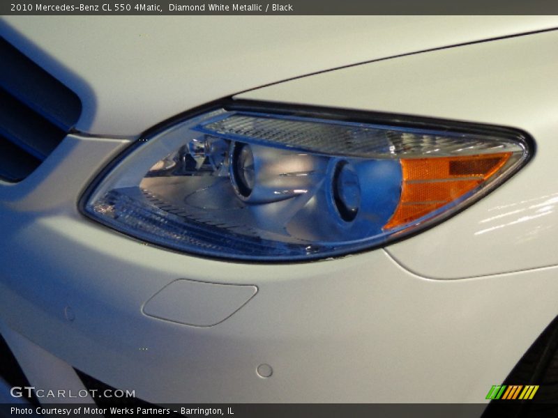 Diamond White Metallic / Black 2010 Mercedes-Benz CL 550 4Matic