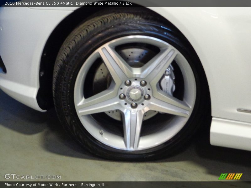 Diamond White Metallic / Black 2010 Mercedes-Benz CL 550 4Matic