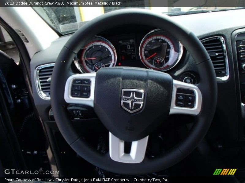 Maximum Steel Metallic / Black 2013 Dodge Durango Crew AWD
