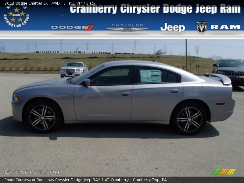 Billet Silver / Black 2013 Dodge Charger SXT AWD