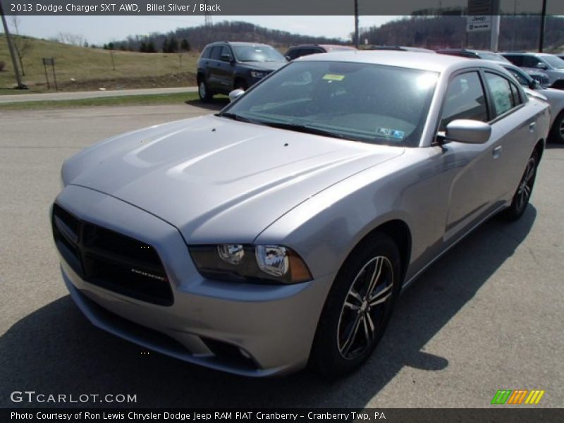 Billet Silver / Black 2013 Dodge Charger SXT AWD