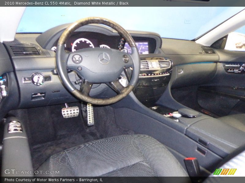Diamond White Metallic / Black 2010 Mercedes-Benz CL 550 4Matic