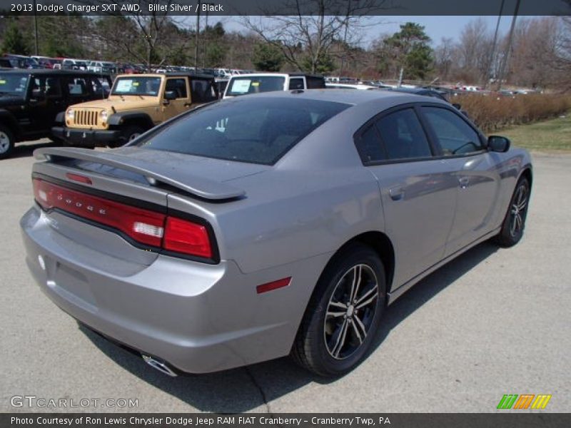 Billet Silver / Black 2013 Dodge Charger SXT AWD