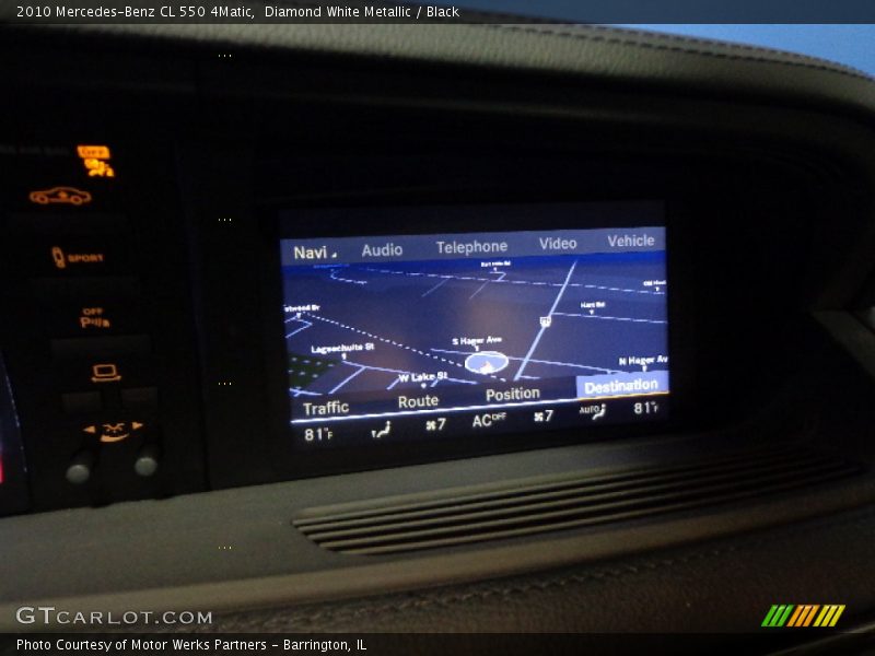 Diamond White Metallic / Black 2010 Mercedes-Benz CL 550 4Matic