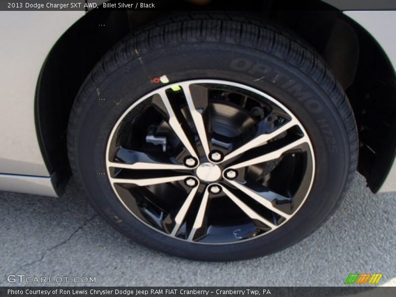 Billet Silver / Black 2013 Dodge Charger SXT AWD