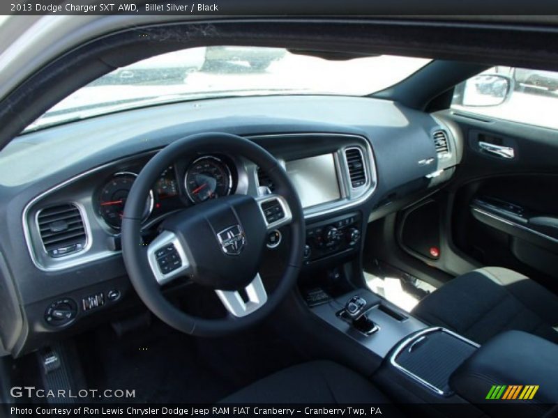 Billet Silver / Black 2013 Dodge Charger SXT AWD