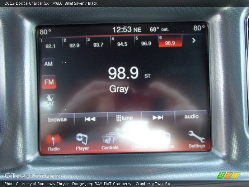 Billet Silver / Black 2013 Dodge Charger SXT AWD