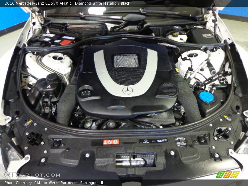 Diamond White Metallic / Black 2010 Mercedes-Benz CL 550 4Matic