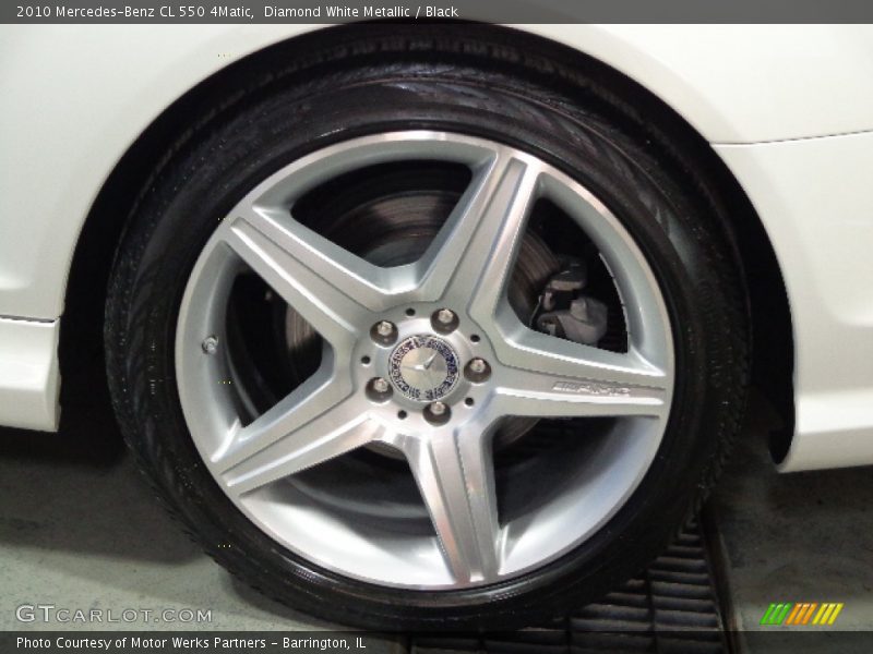 Diamond White Metallic / Black 2010 Mercedes-Benz CL 550 4Matic