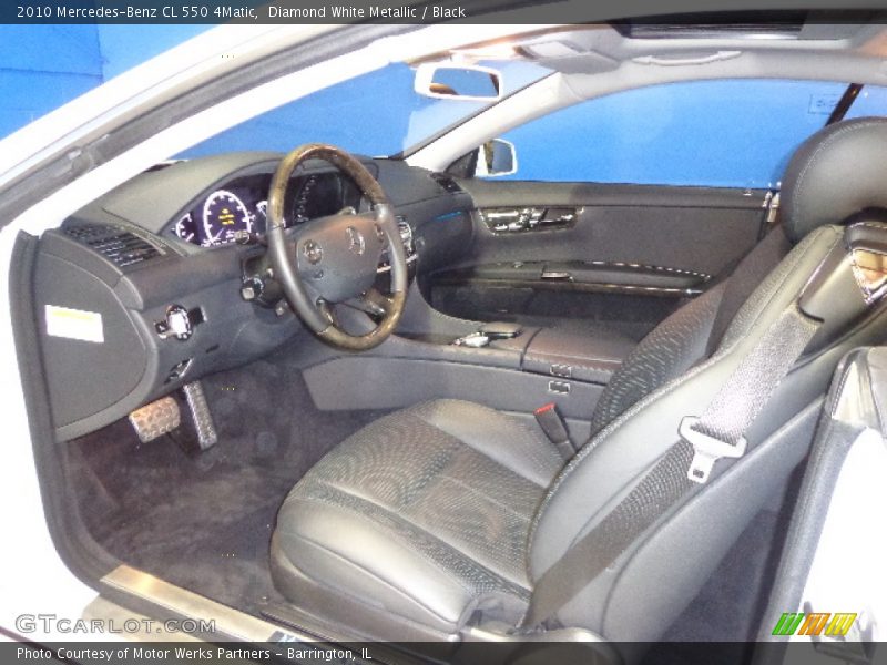 Diamond White Metallic / Black 2010 Mercedes-Benz CL 550 4Matic