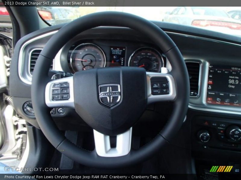 Billet Silver / Black 2013 Dodge Charger SXT AWD