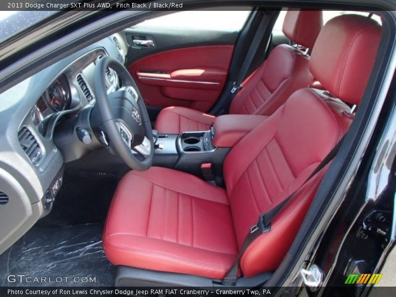  2013 Charger SXT Plus AWD Black/Red Interior