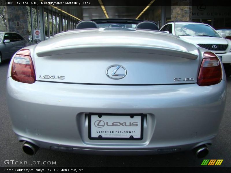 Mercury Silver Metallic / Black 2006 Lexus SC 430
