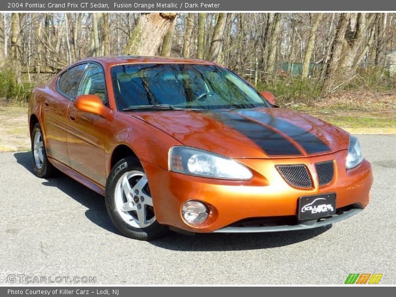 Fusion Orange Metallic / Dark Pewter 2004 Pontiac Grand Prix GT Sedan