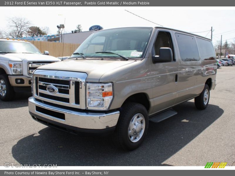 Pueblo Gold Metallic / Medium Pebble 2012 Ford E Series Van E350 XLT Passenger
