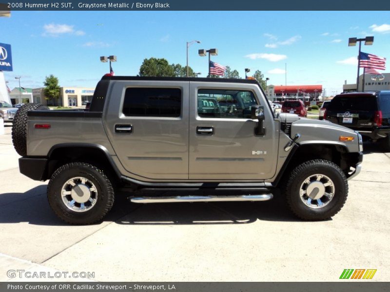 Graystone Metallic / Ebony Black 2008 Hummer H2 SUT