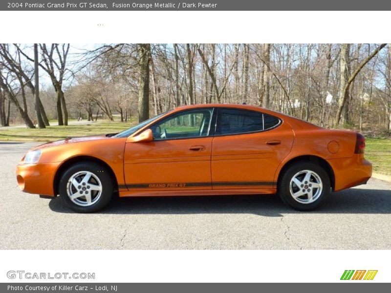 Fusion Orange Metallic / Dark Pewter 2004 Pontiac Grand Prix GT Sedan