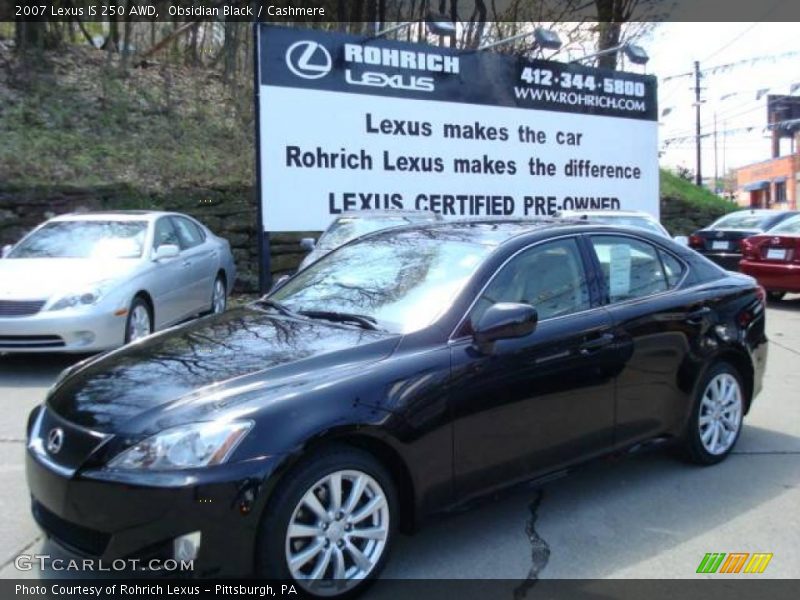 Obsidian Black / Cashmere 2007 Lexus IS 250 AWD