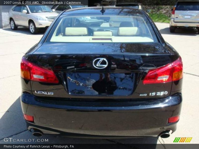 Obsidian Black / Cashmere 2007 Lexus IS 250 AWD