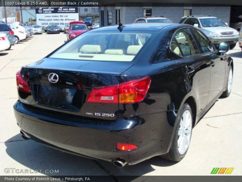 Obsidian Black / Cashmere 2007 Lexus IS 250 AWD