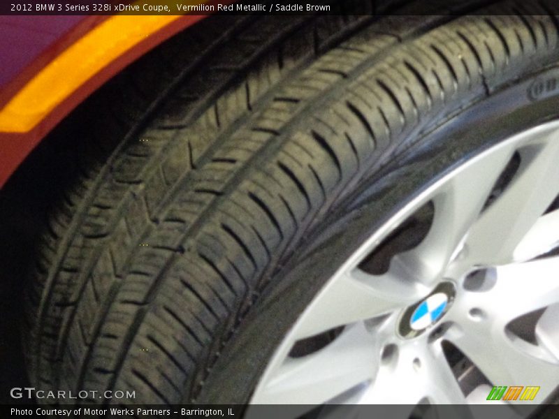 Vermilion Red Metallic / Saddle Brown 2012 BMW 3 Series 328i xDrive Coupe