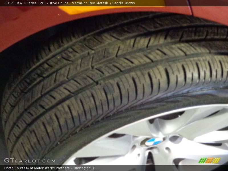 Vermilion Red Metallic / Saddle Brown 2012 BMW 3 Series 328i xDrive Coupe